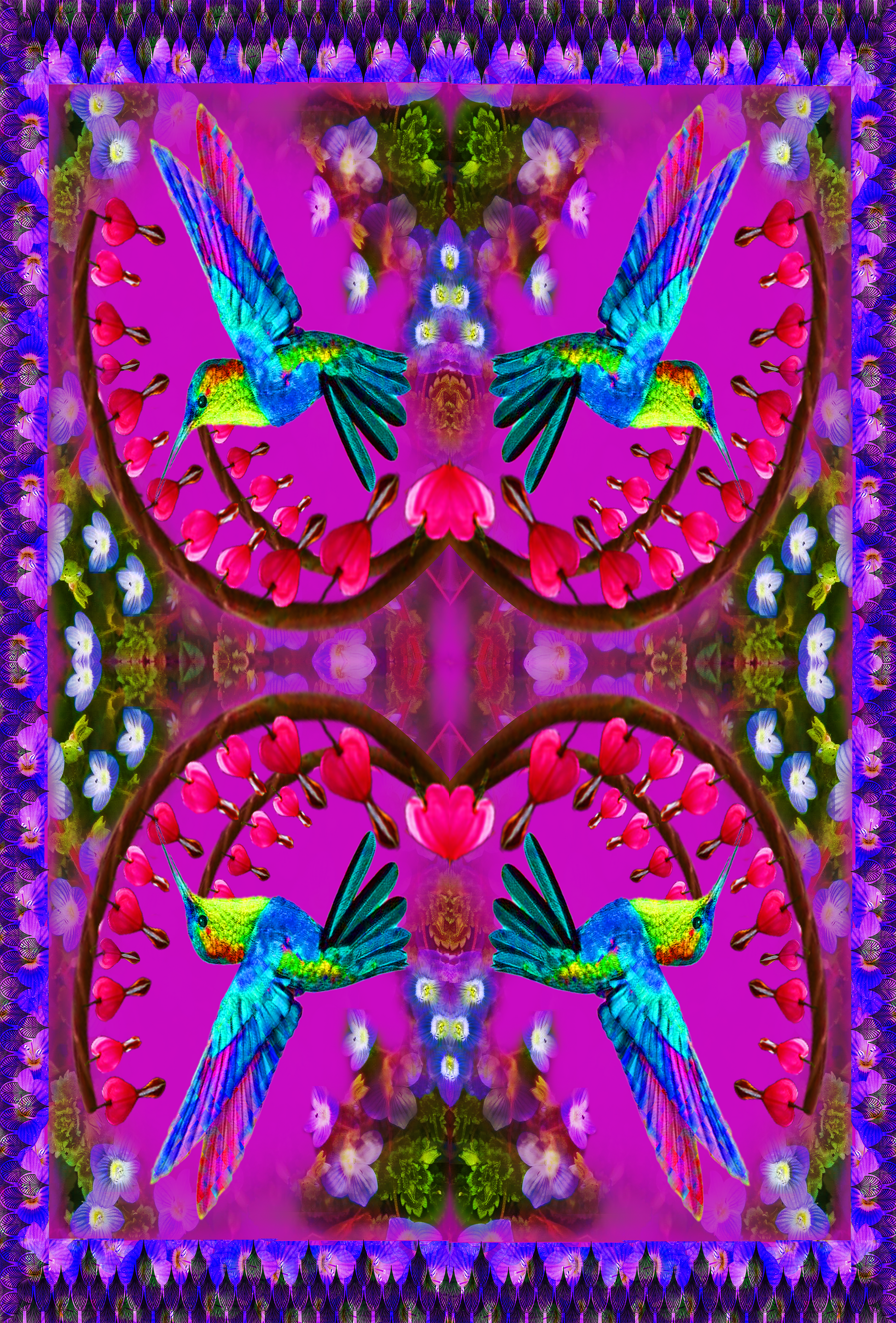 Bleeding Heart Greeting Card