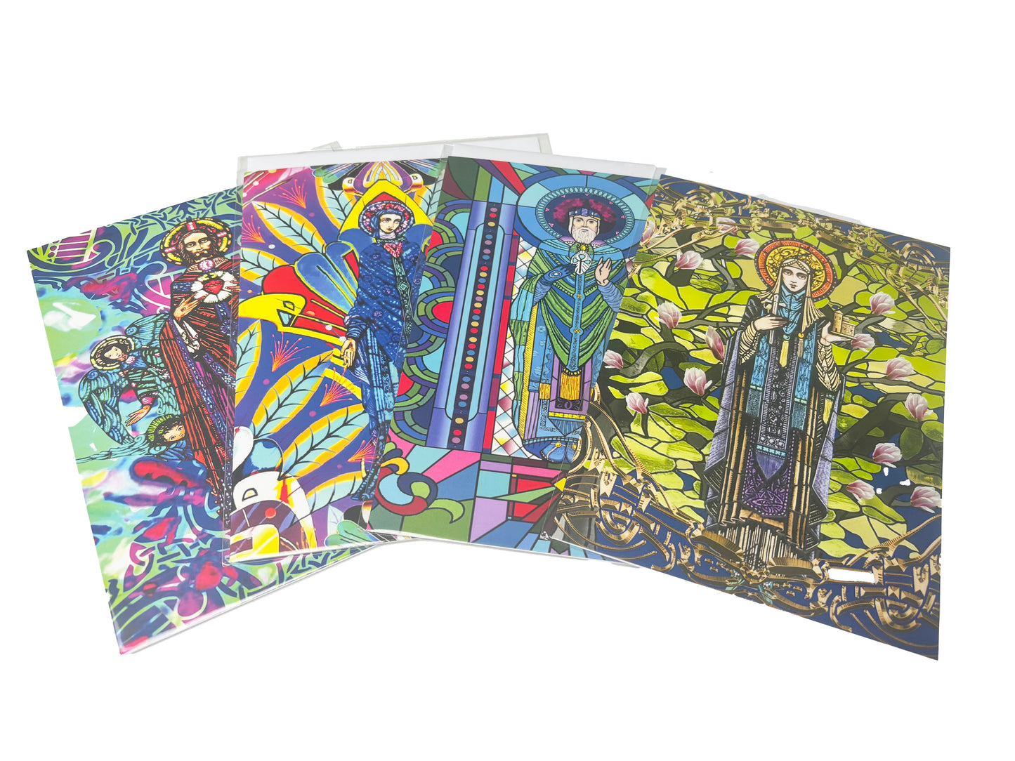 The Harry Clarke Saints Collection - Greeting Card Pack of 4