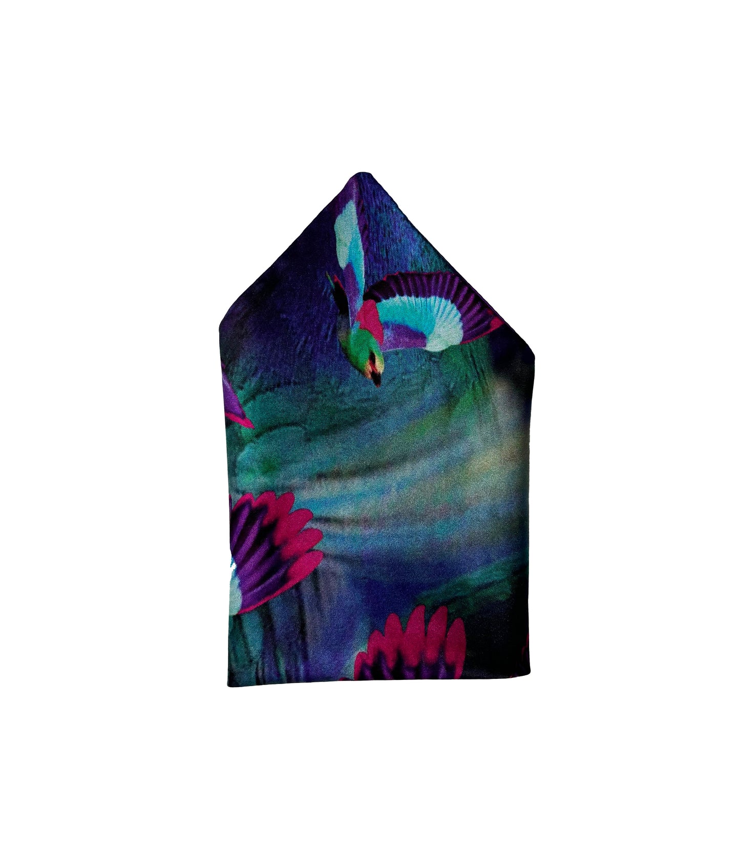 Hummingbird Violet Pocket Square