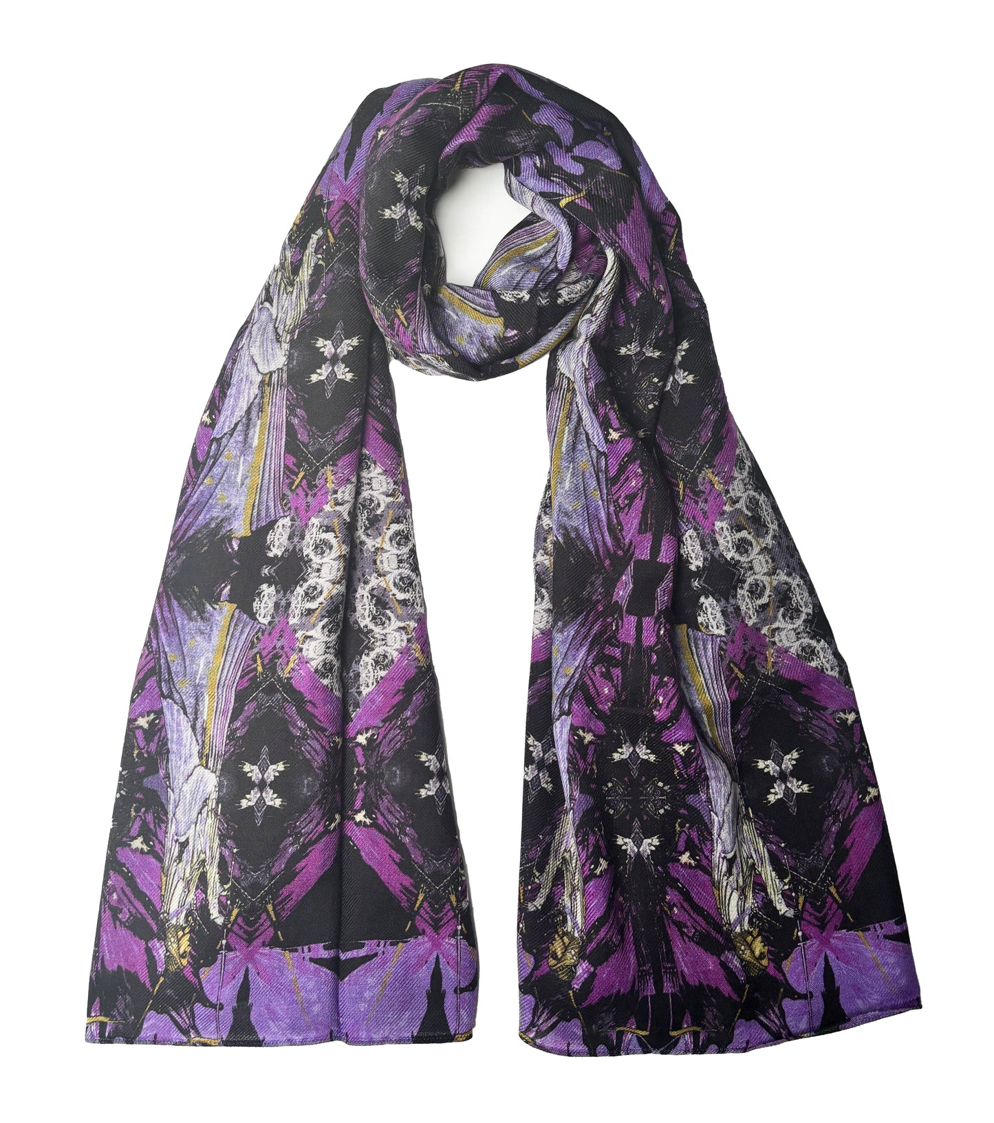 Madeline Wool Scarf Purple