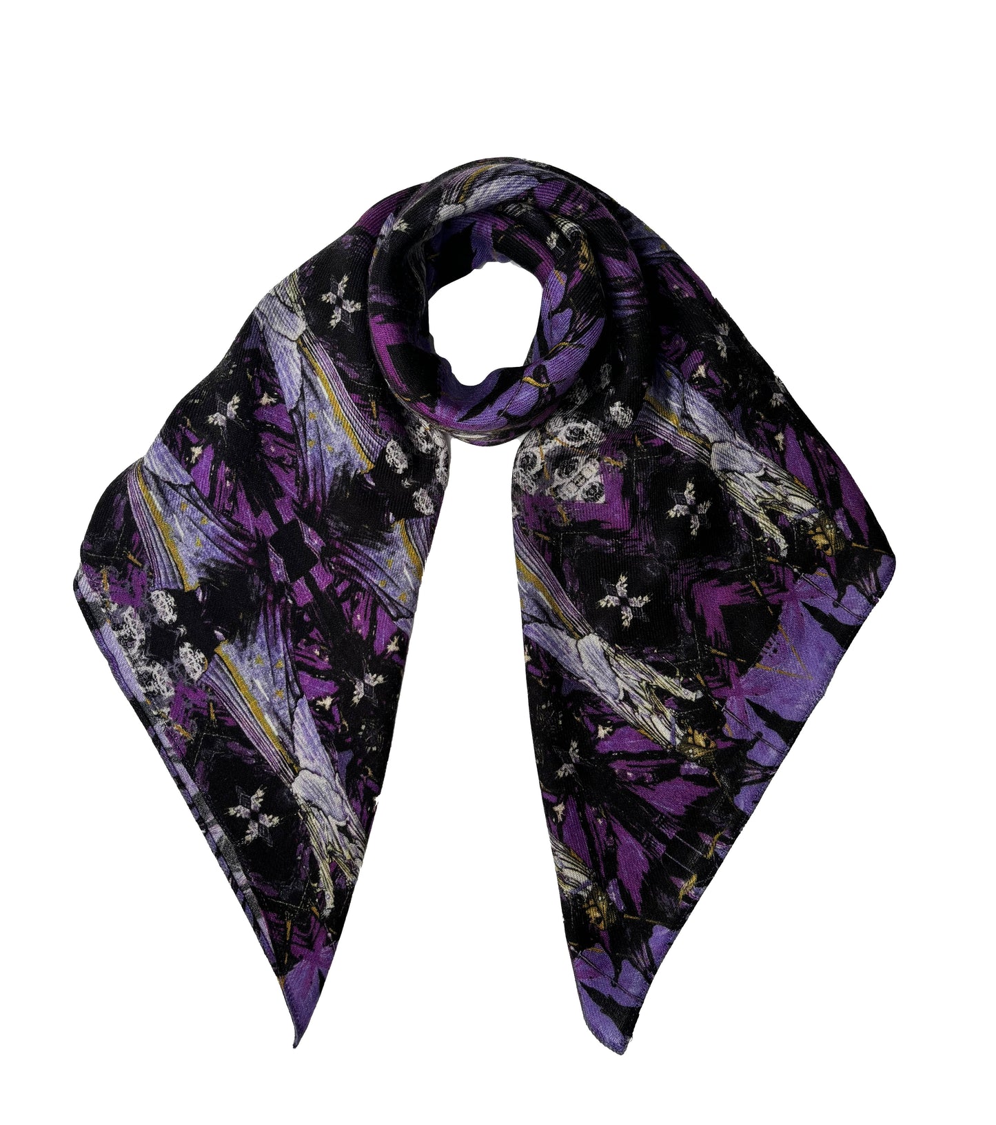 Madeline Wool Scarf Purple