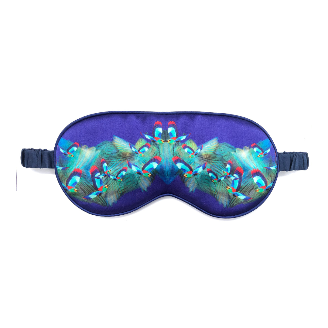 Hummingbird Silk Eye Mask