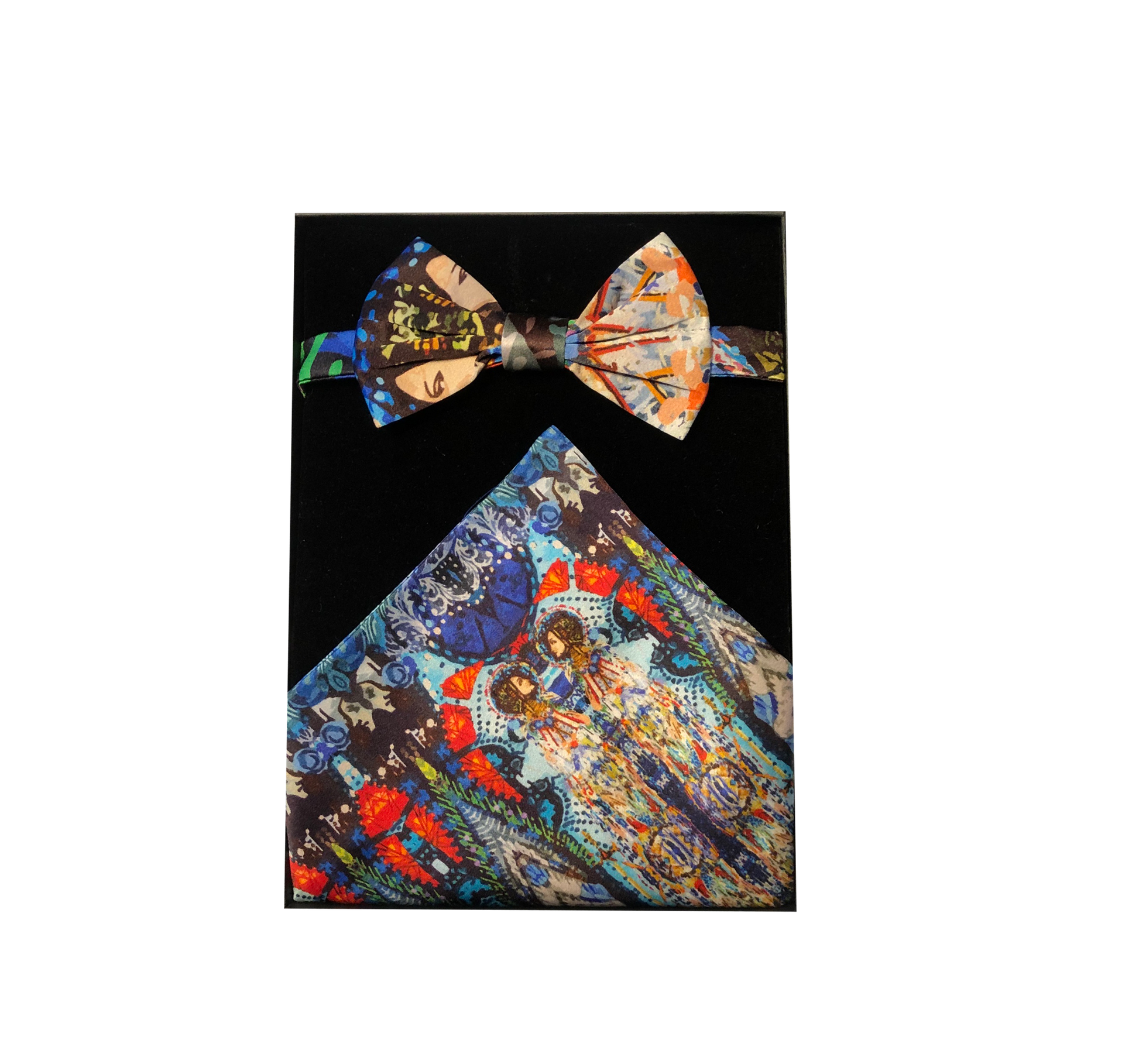 2 Ladies Bow Tie and Pocket Square