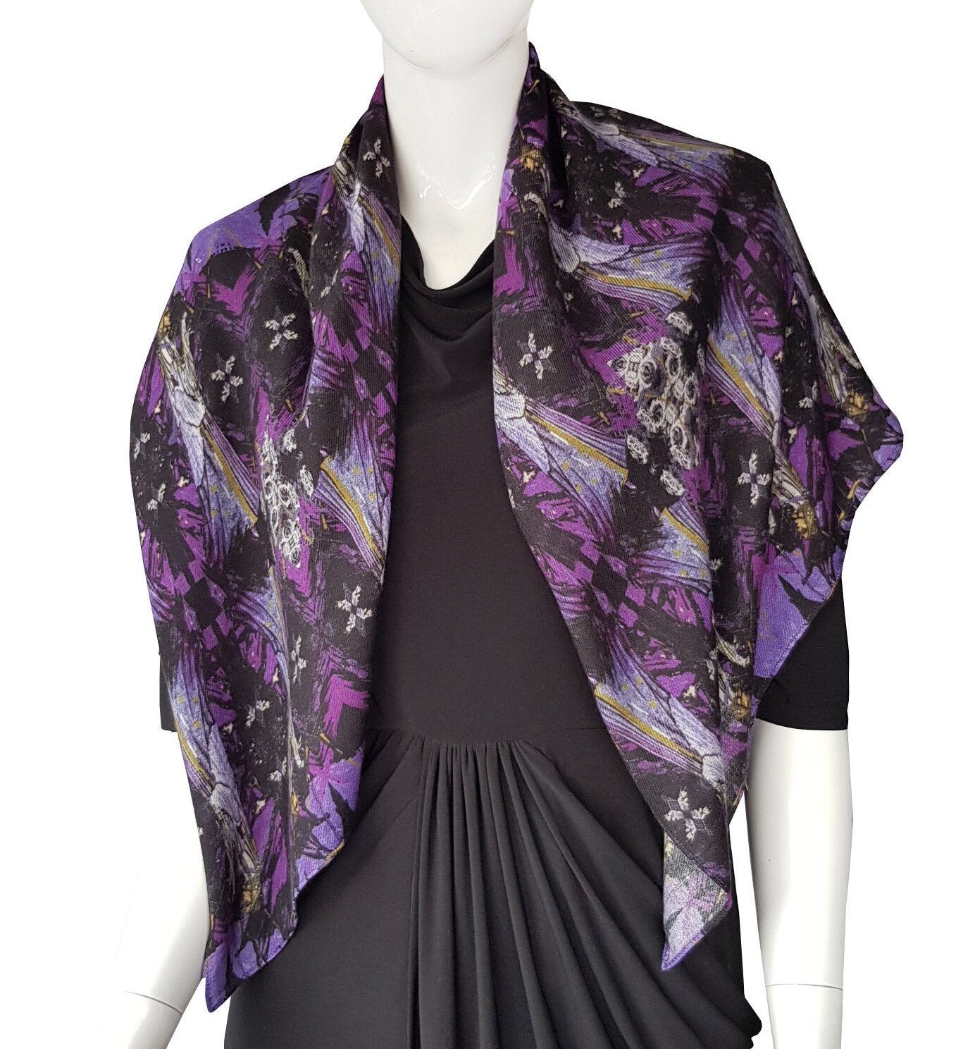 Madeline Wool Scarf Purple