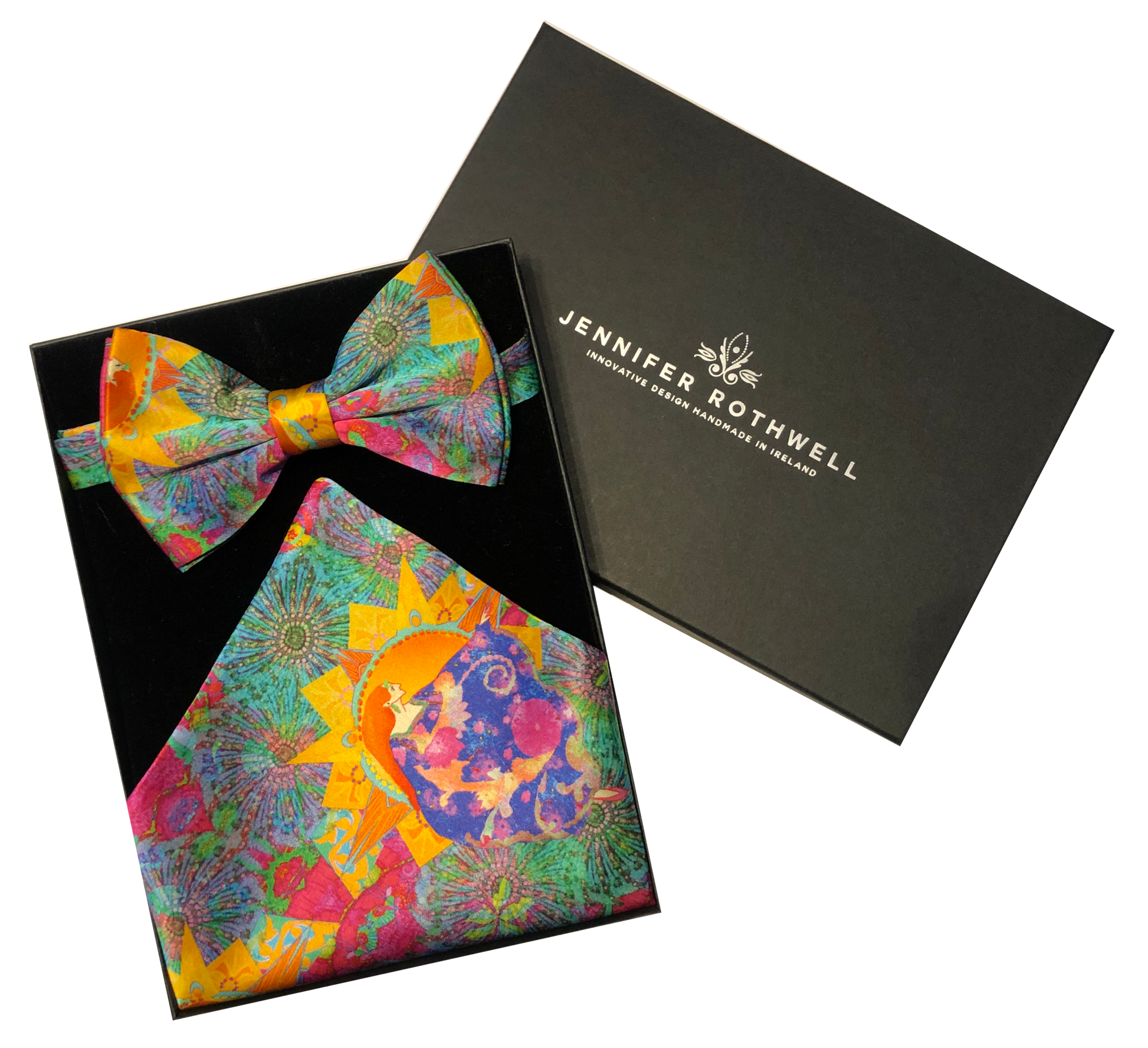 Mist and Moonshine Bow Tie and Pocket Square