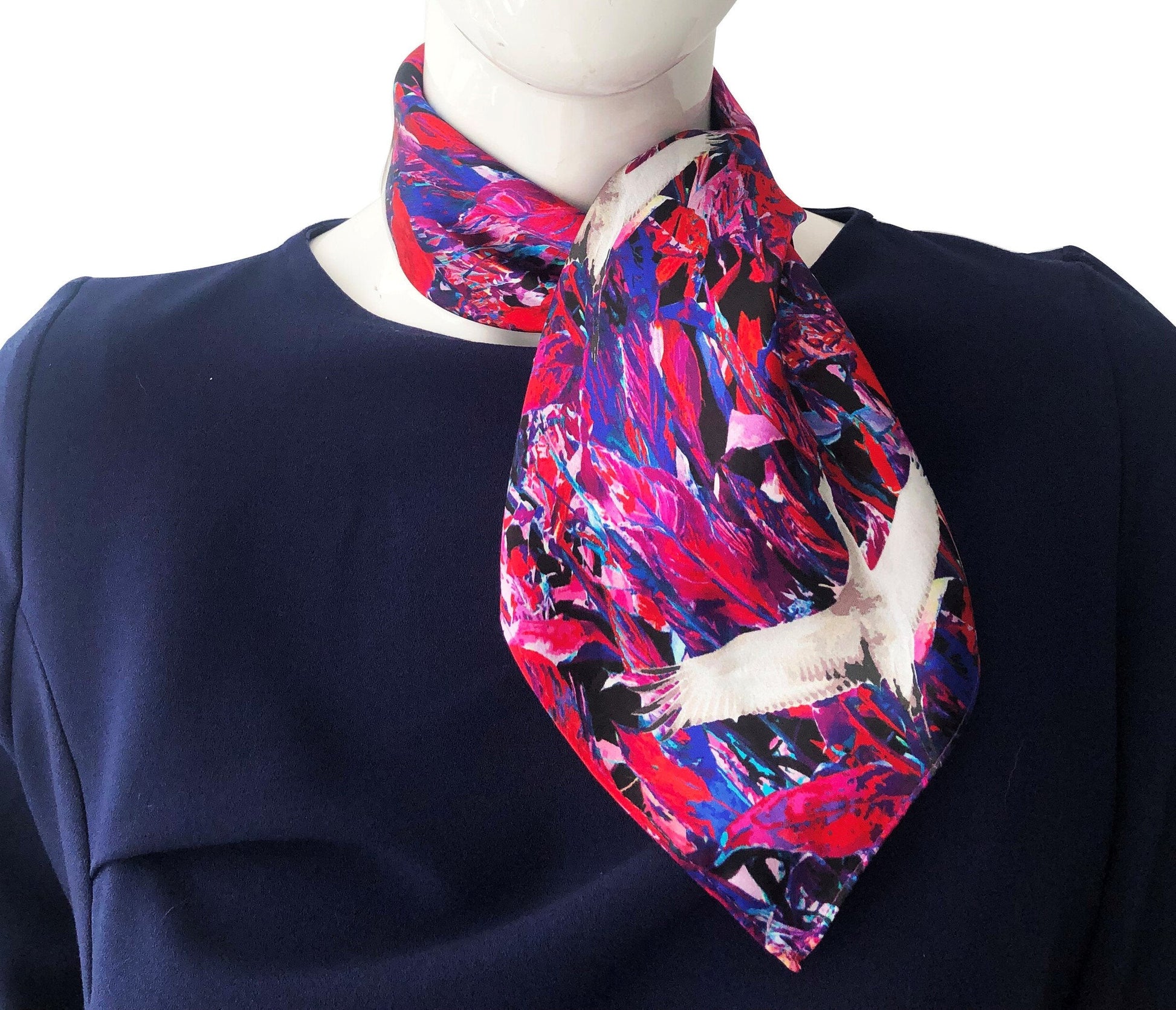 Red Crane Scarf
