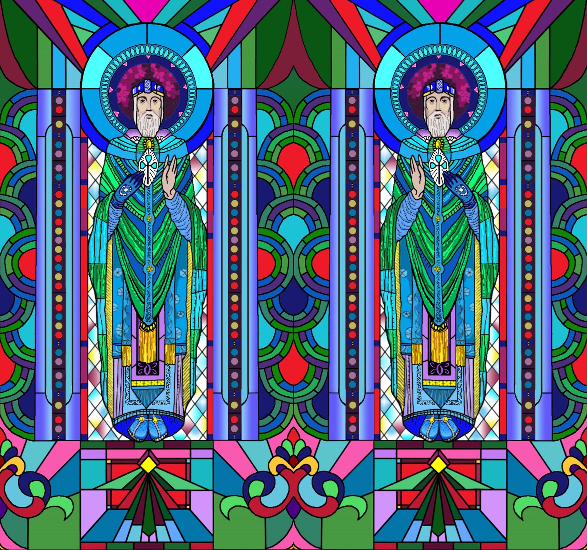 St. Patrick Tie Colourful