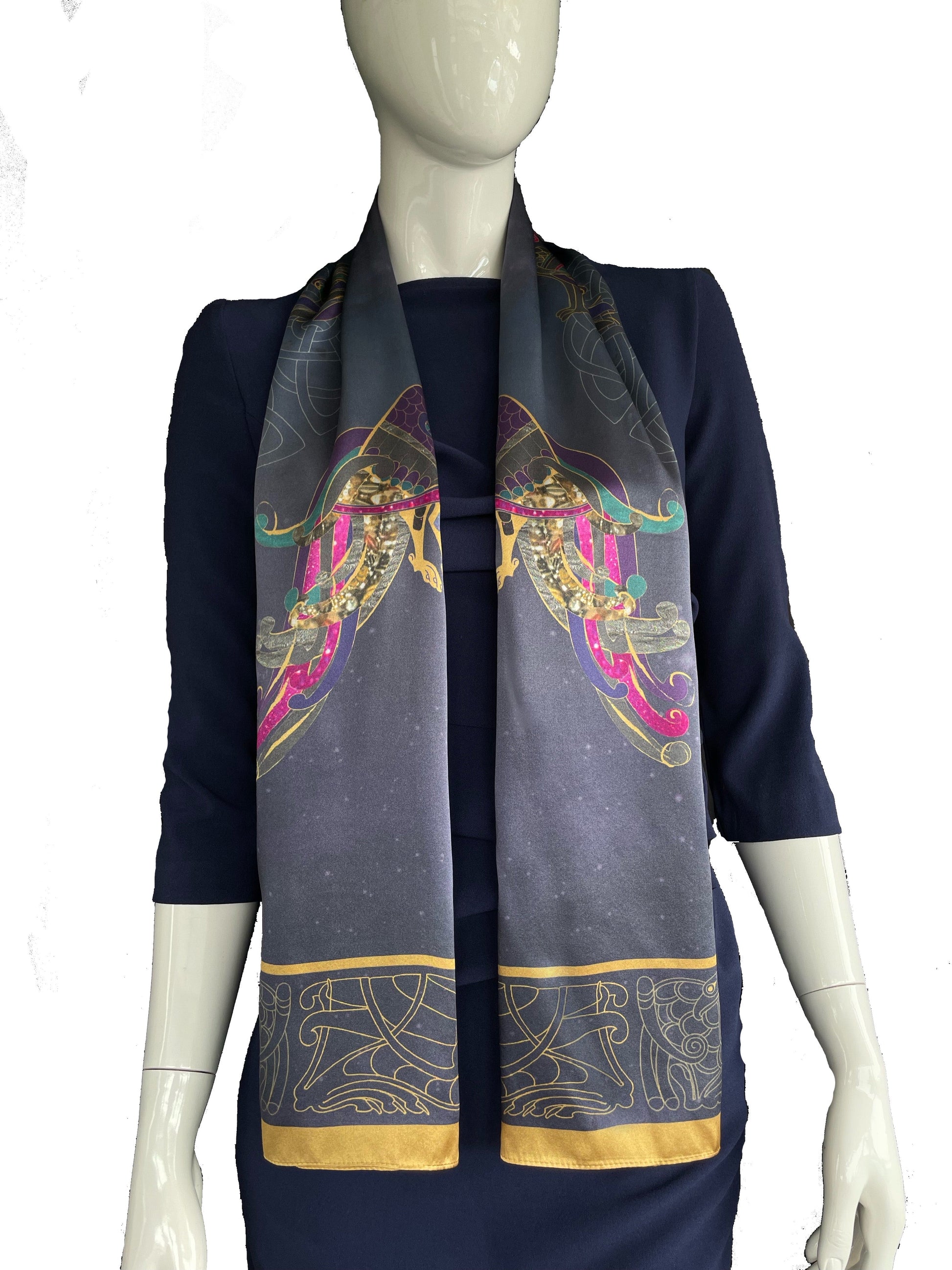 Kell's Space Mythology Scarf -  inspired by the BOOK OF KELLS TM