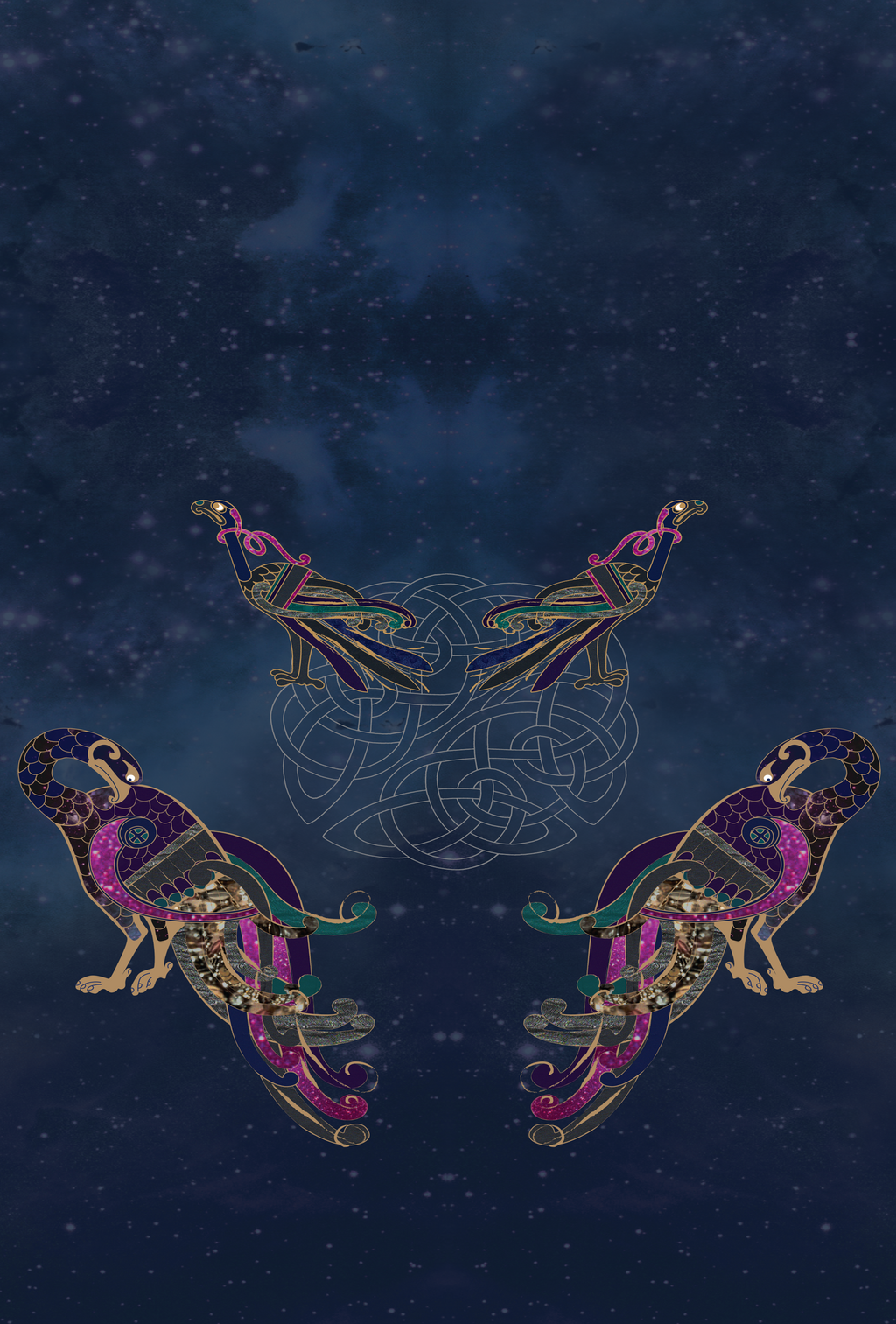 Kell's Space Mythology Artwork - Inspired by the BOOK OF KELLS TM
