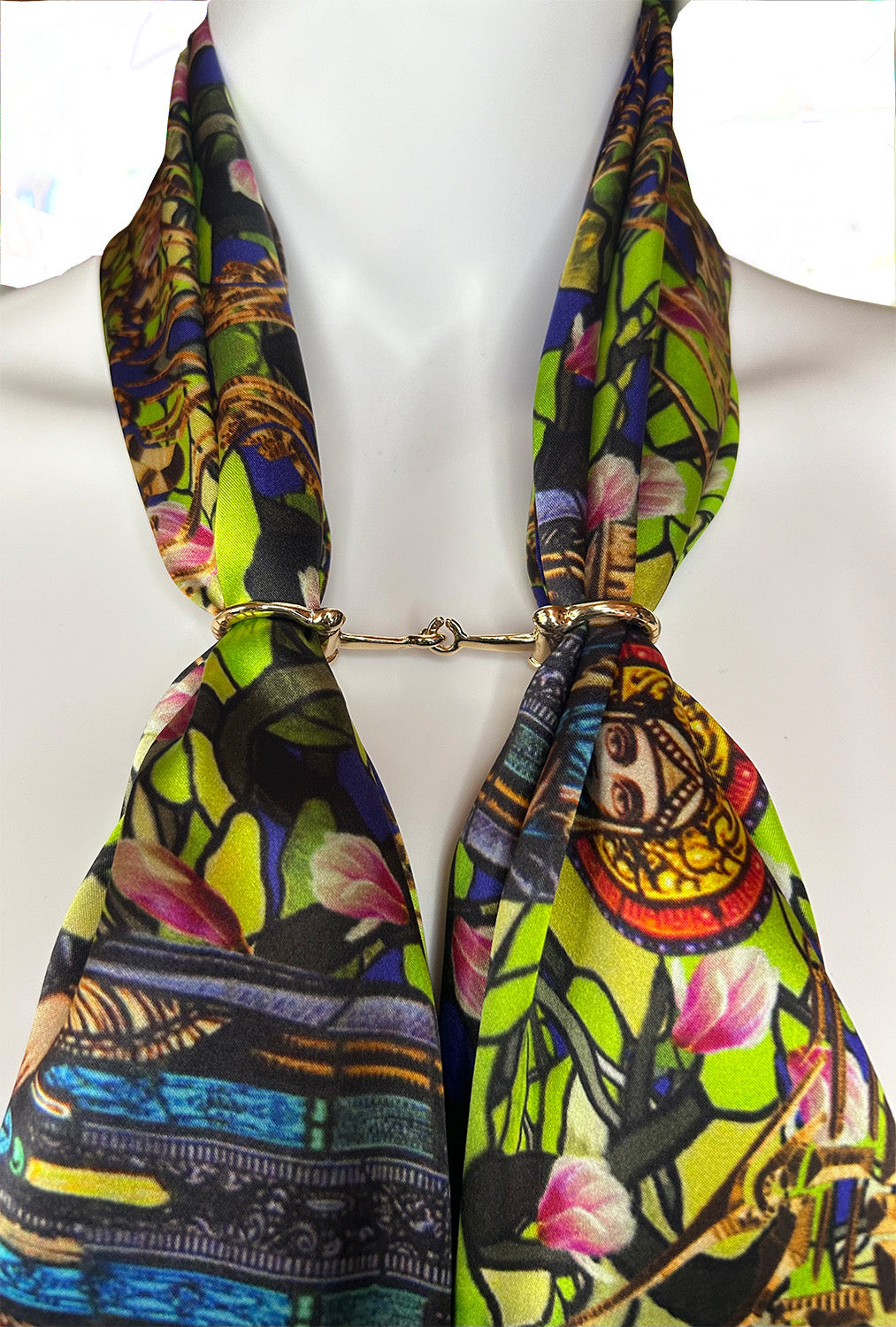 Gold Scarf 2 Rings