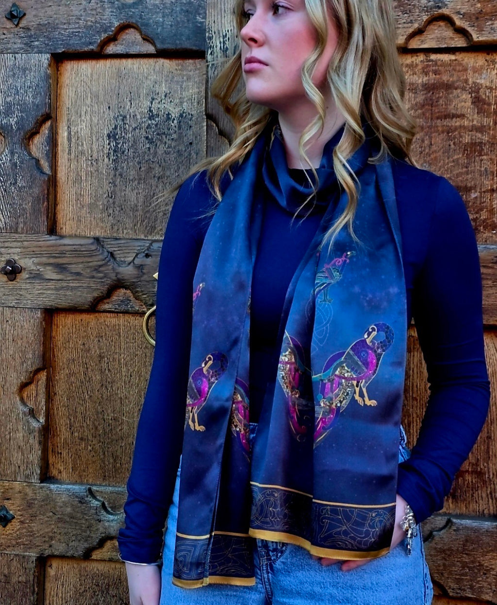 Kell's Space Mythology Scarf -  inspired by the BOOK OF KELLS TM