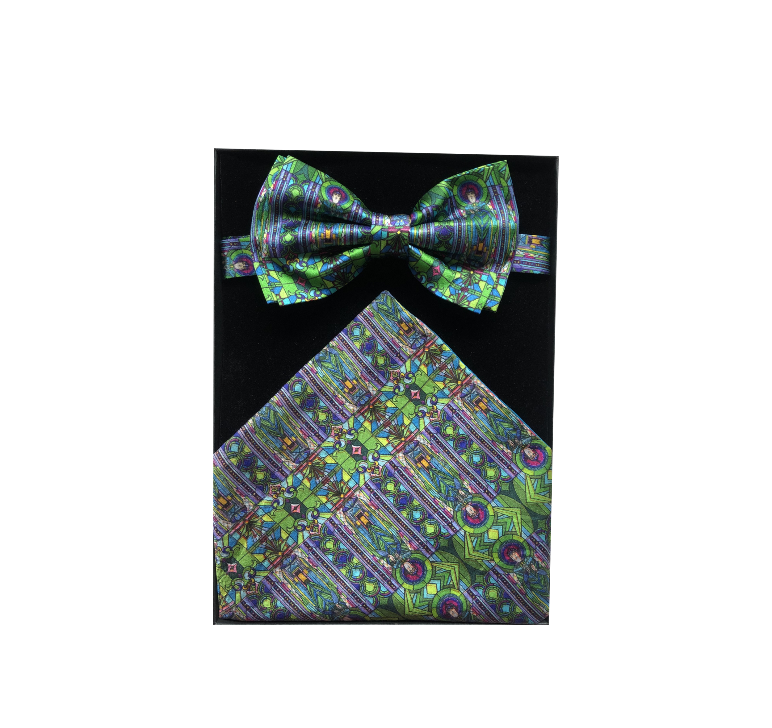 St. Patrick Bow Tie and Pocket Square Green
