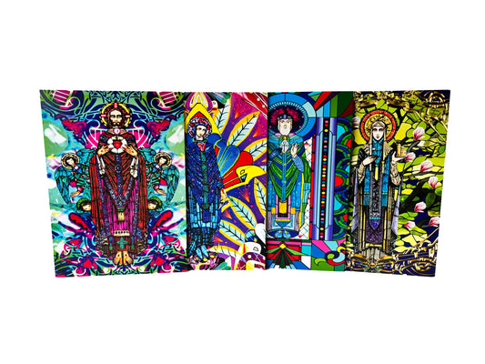 The Harry Clarke Saints Collection - Greeting Card Pack of 4