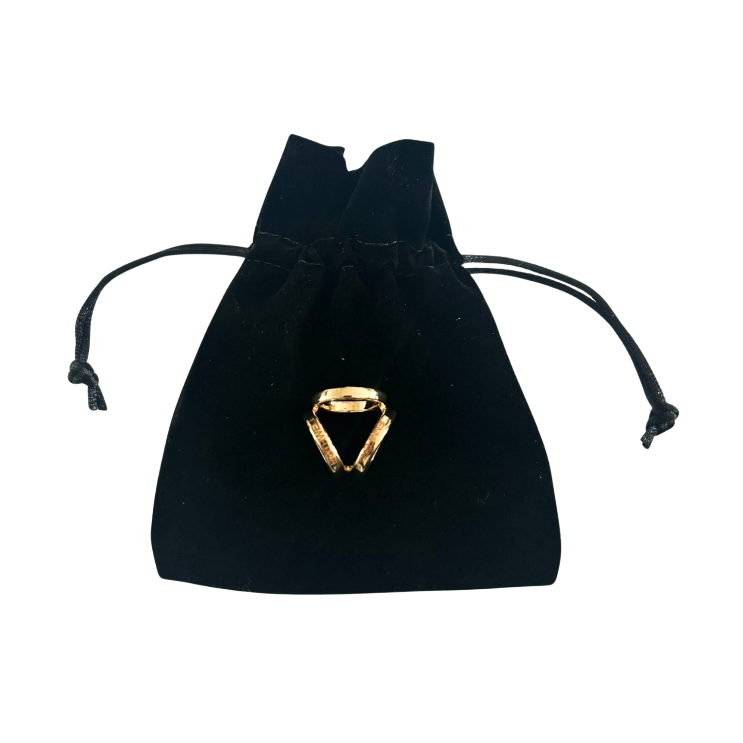 Gold Scarf 3 Rings