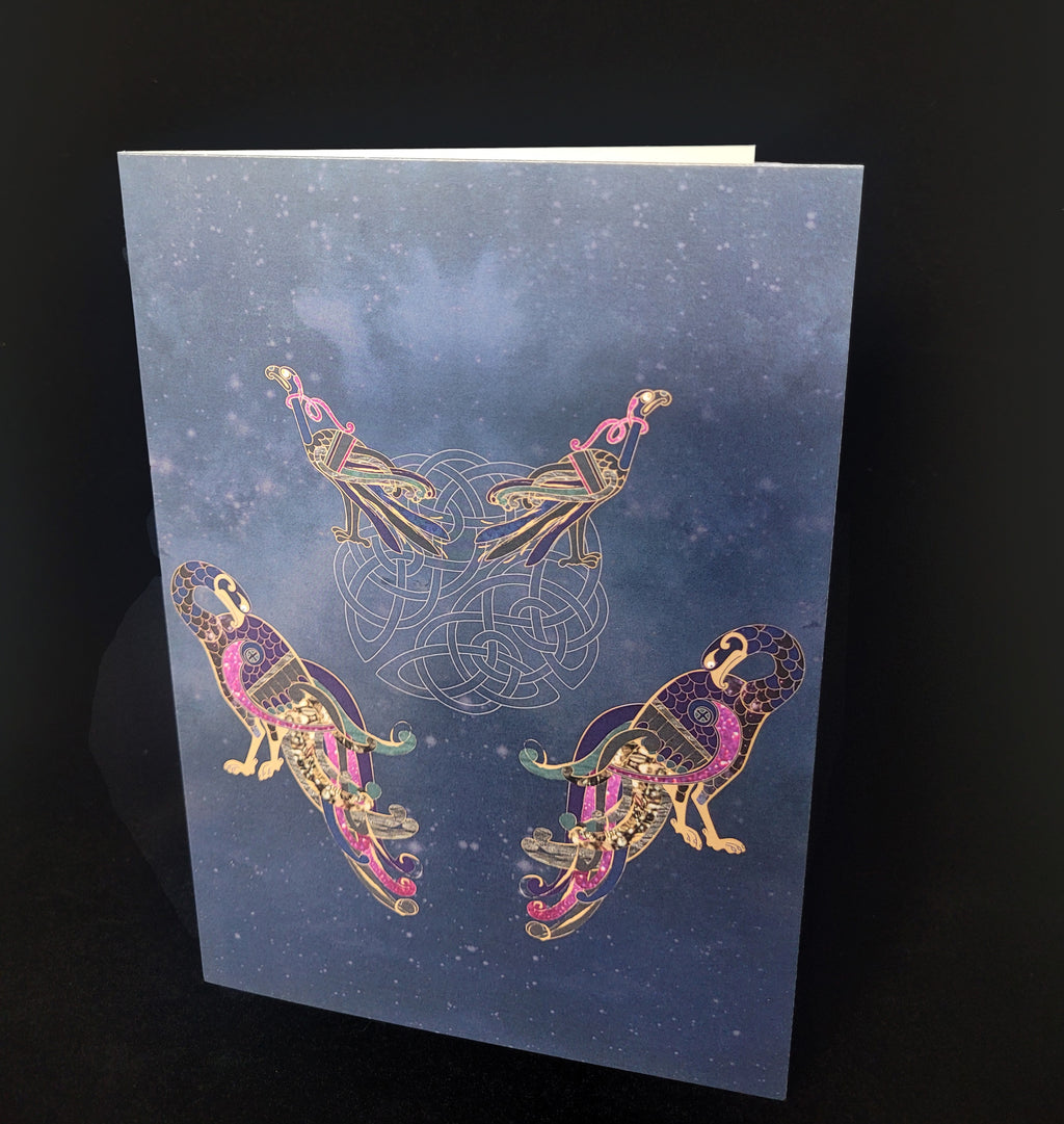 Kell's Space Mythology Greeting Card- Inspired by the BOOK OF KELLS TM