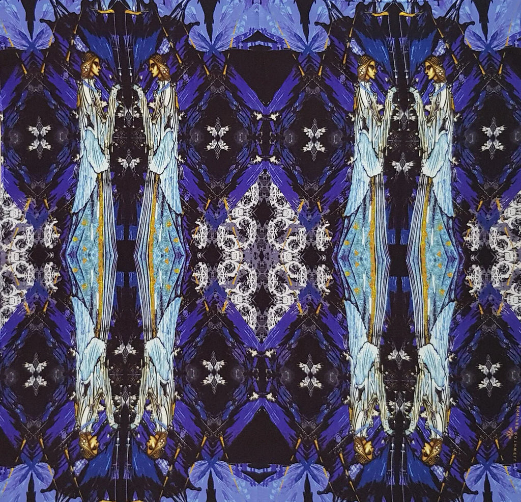 Madeline Wool scarf Blue