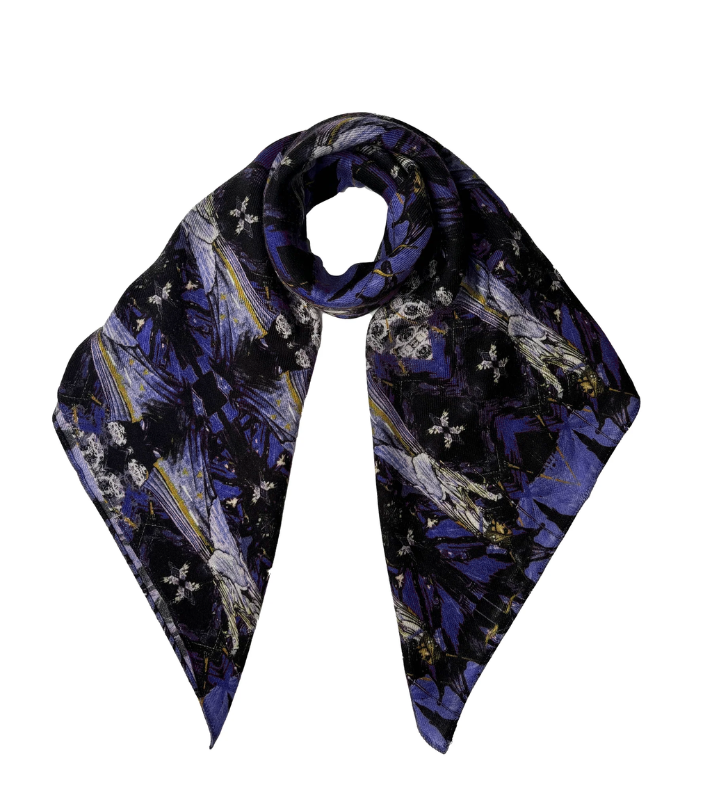 Madeline Wool scarf Blue