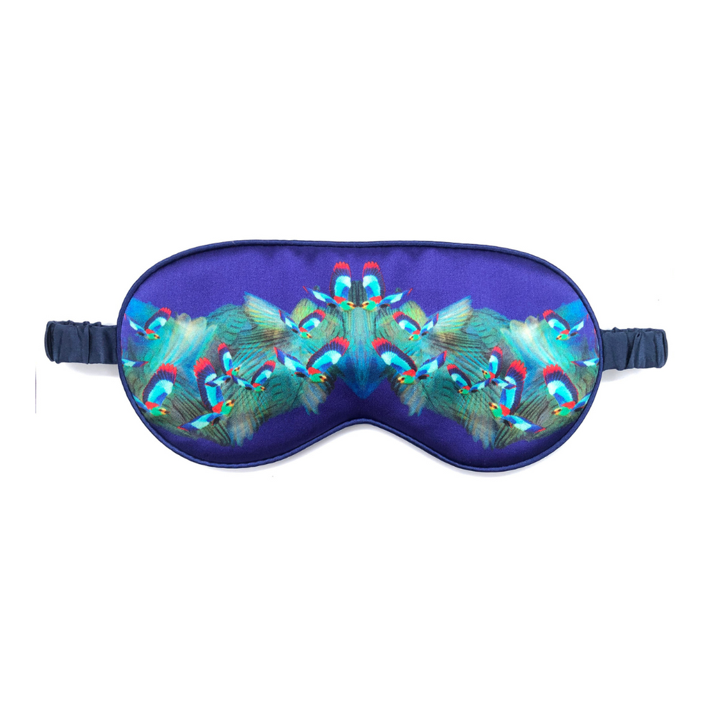 Hummingbird Silk Eye Mask