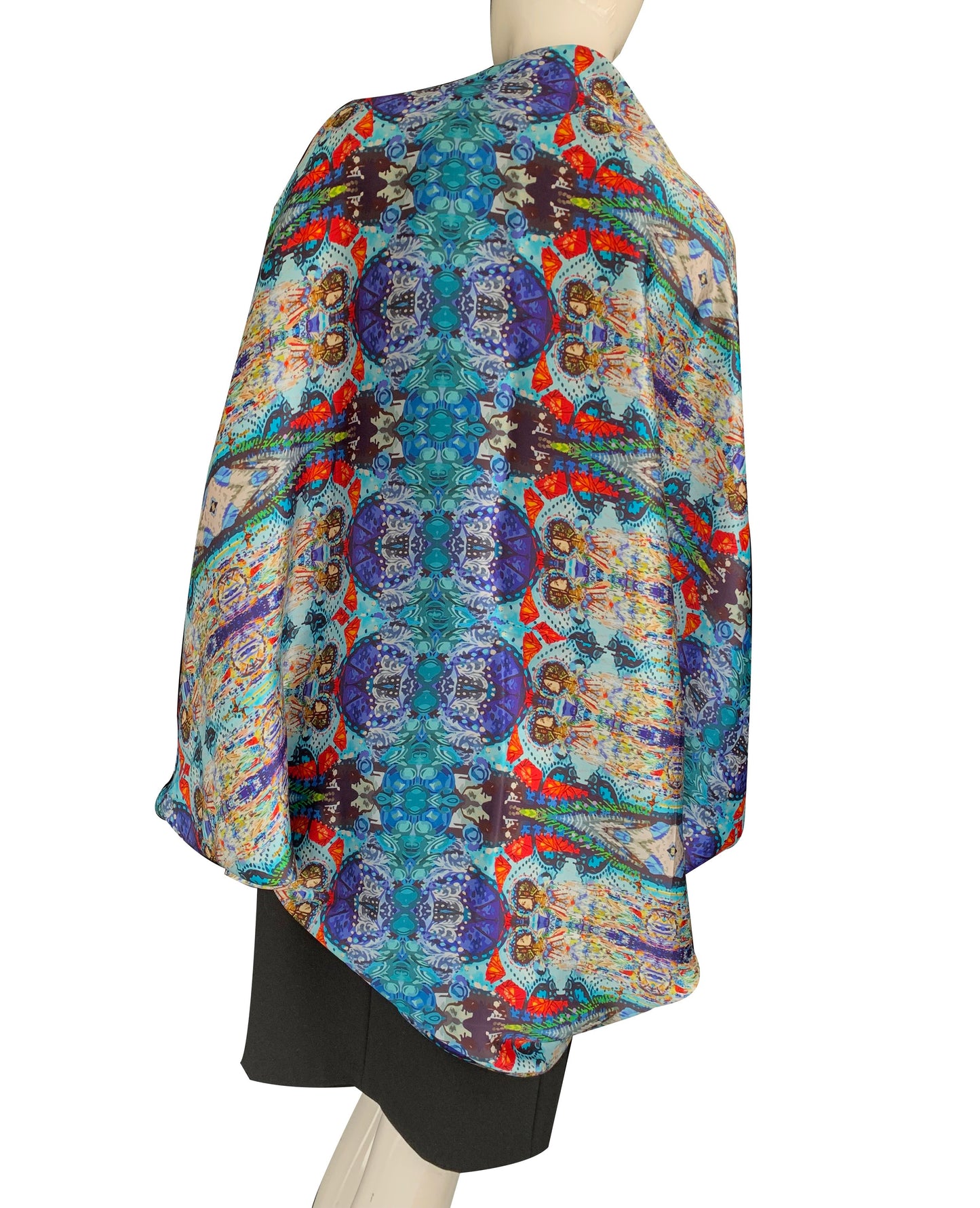 2 Ladies Figurative 100% Silk Kimono Bolero
