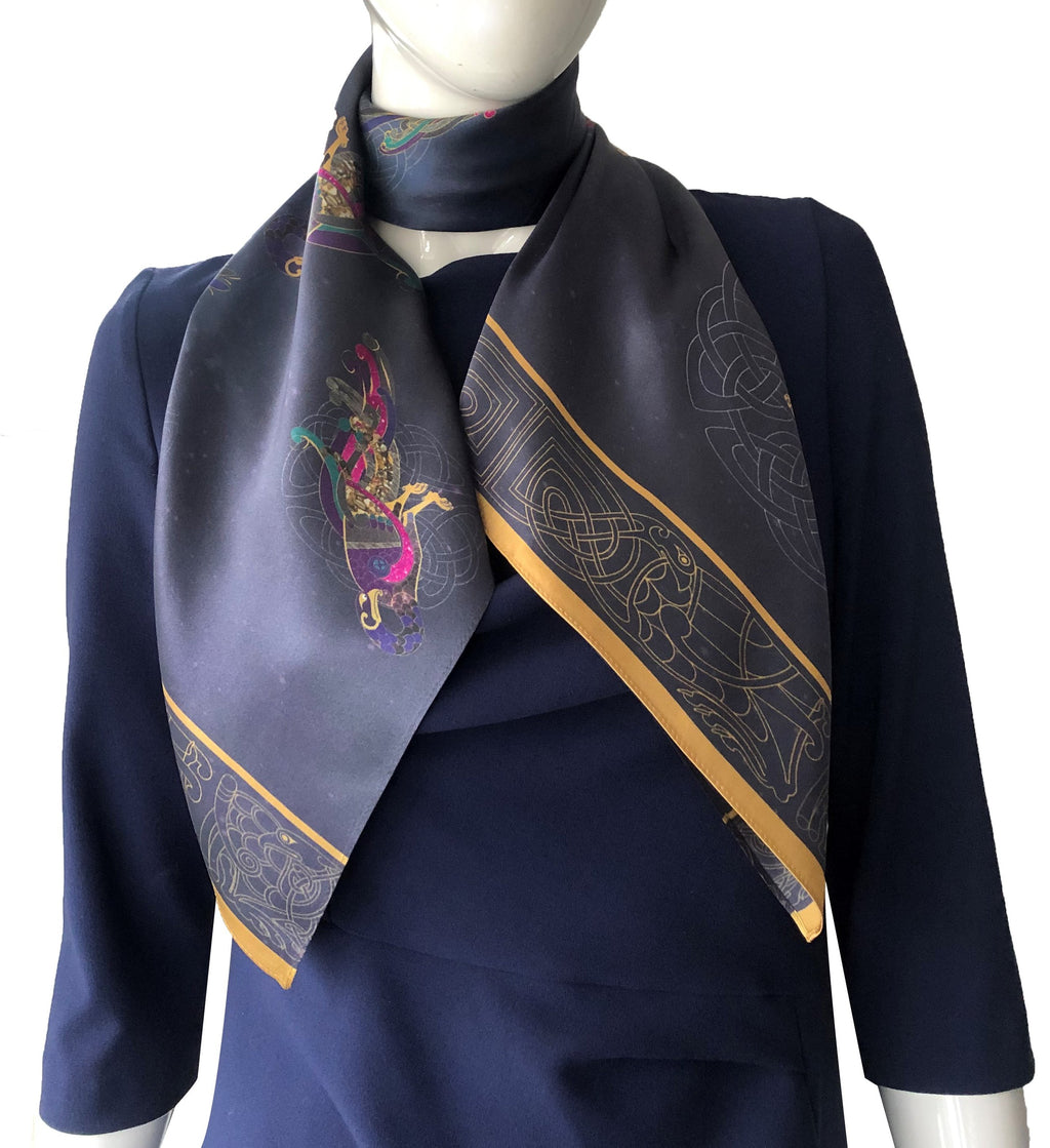 Kell's Space Mythology Scarf -  inspired by the BOOK OF KELLS TM