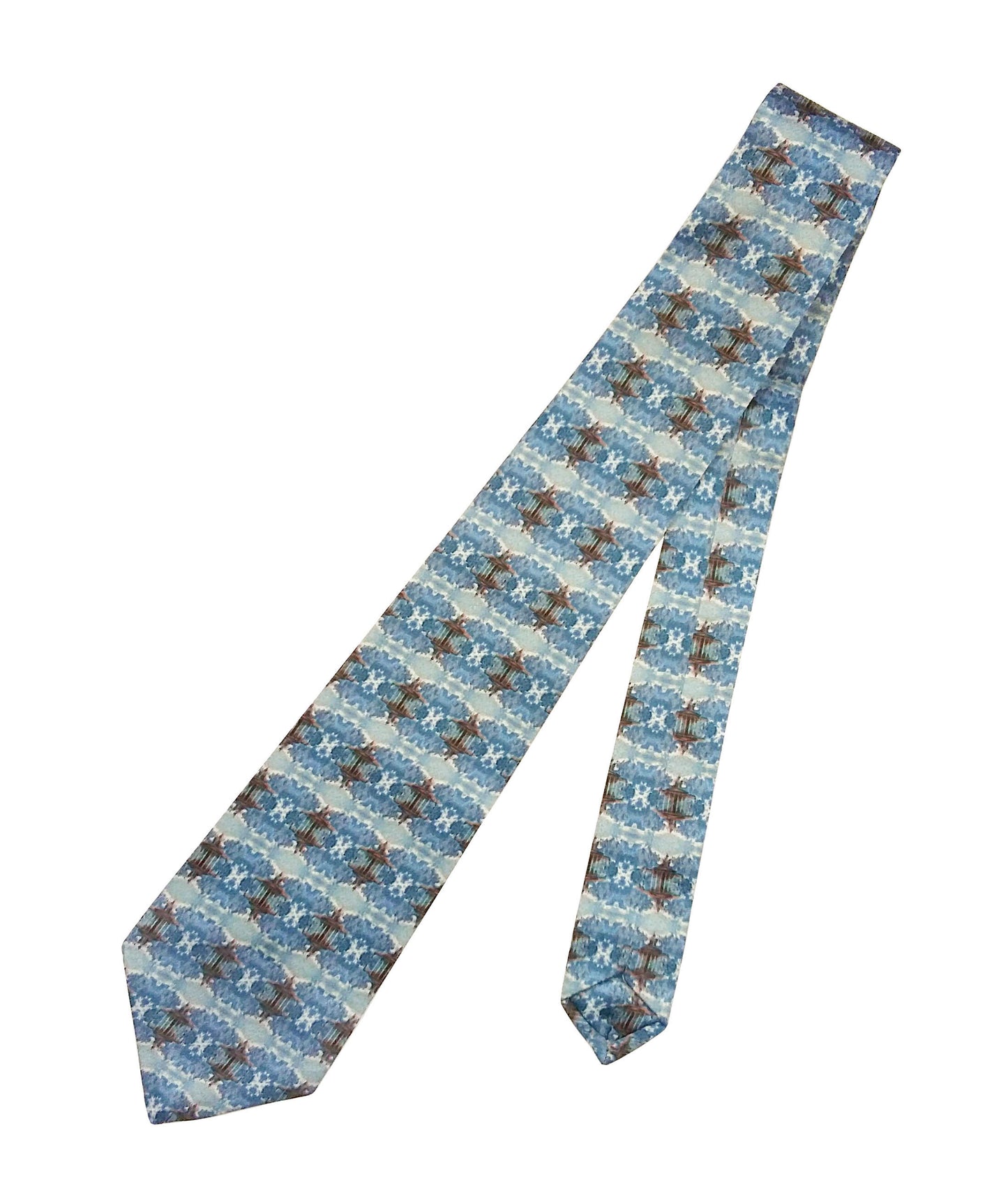 GPO Blue Mini Print Tie