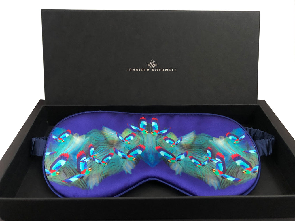 Hummingbird Silk Eye Mask
