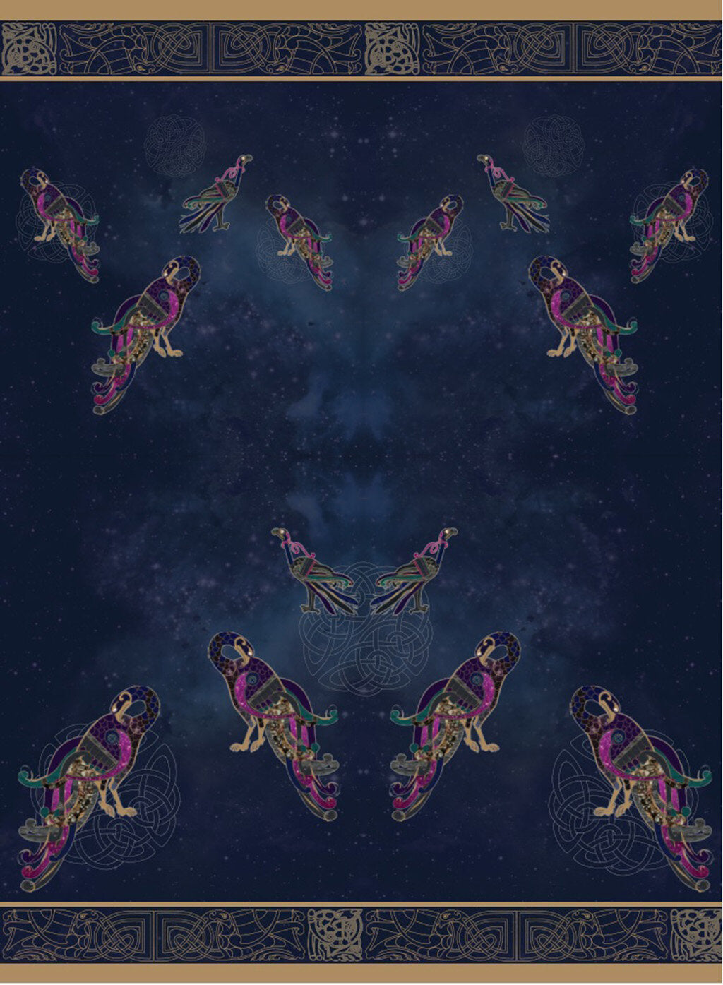 Kell's Space Mythology Silk Eyemask - Inspired by the BOOK OF KELLS TM