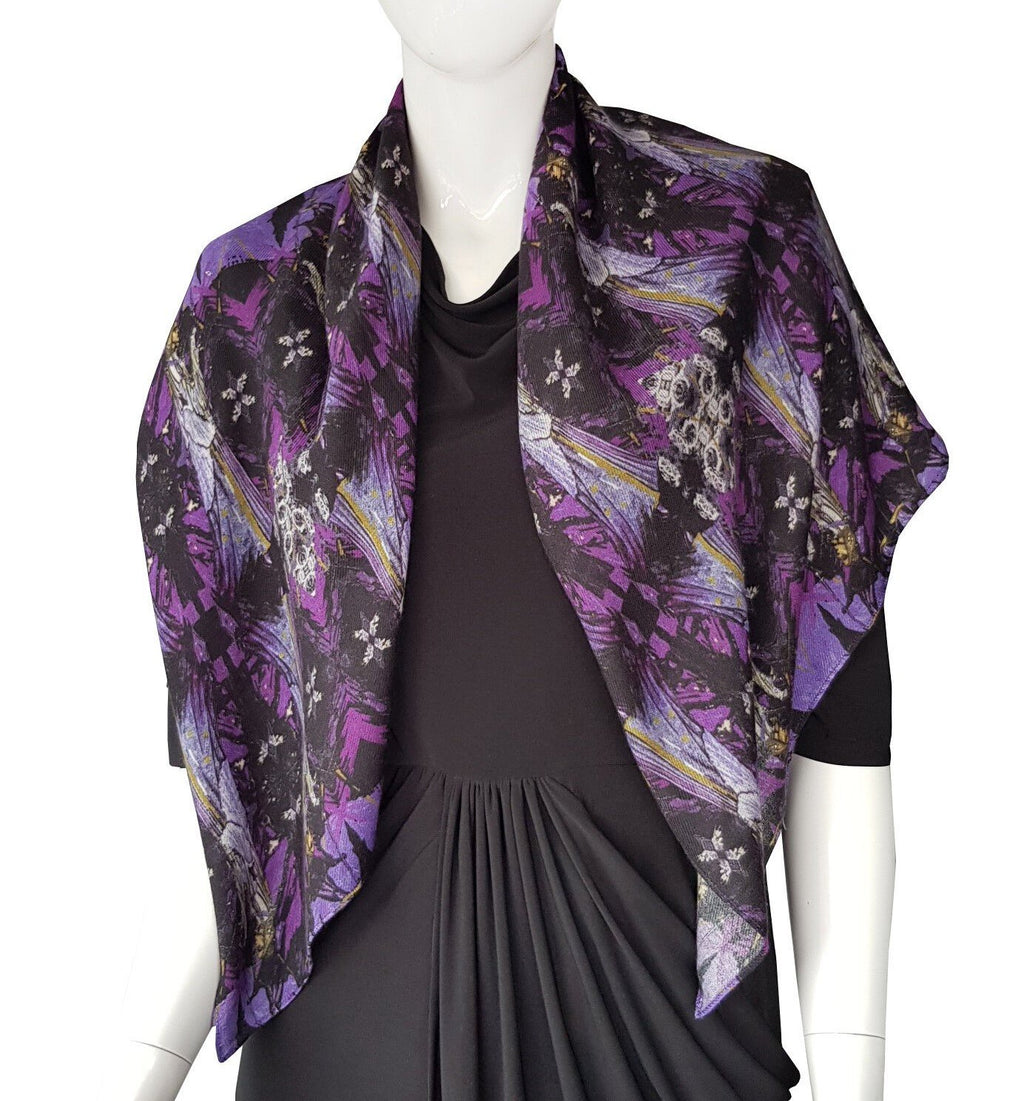 Madeline Wool Scarf Purple