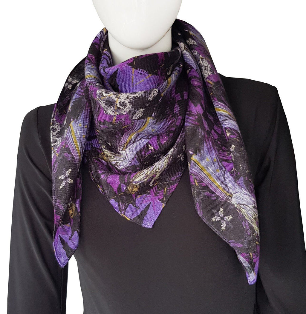 Madeline Wool Scarf Purple