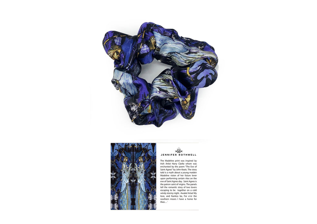 Madeline with figure Silk Scrunchie