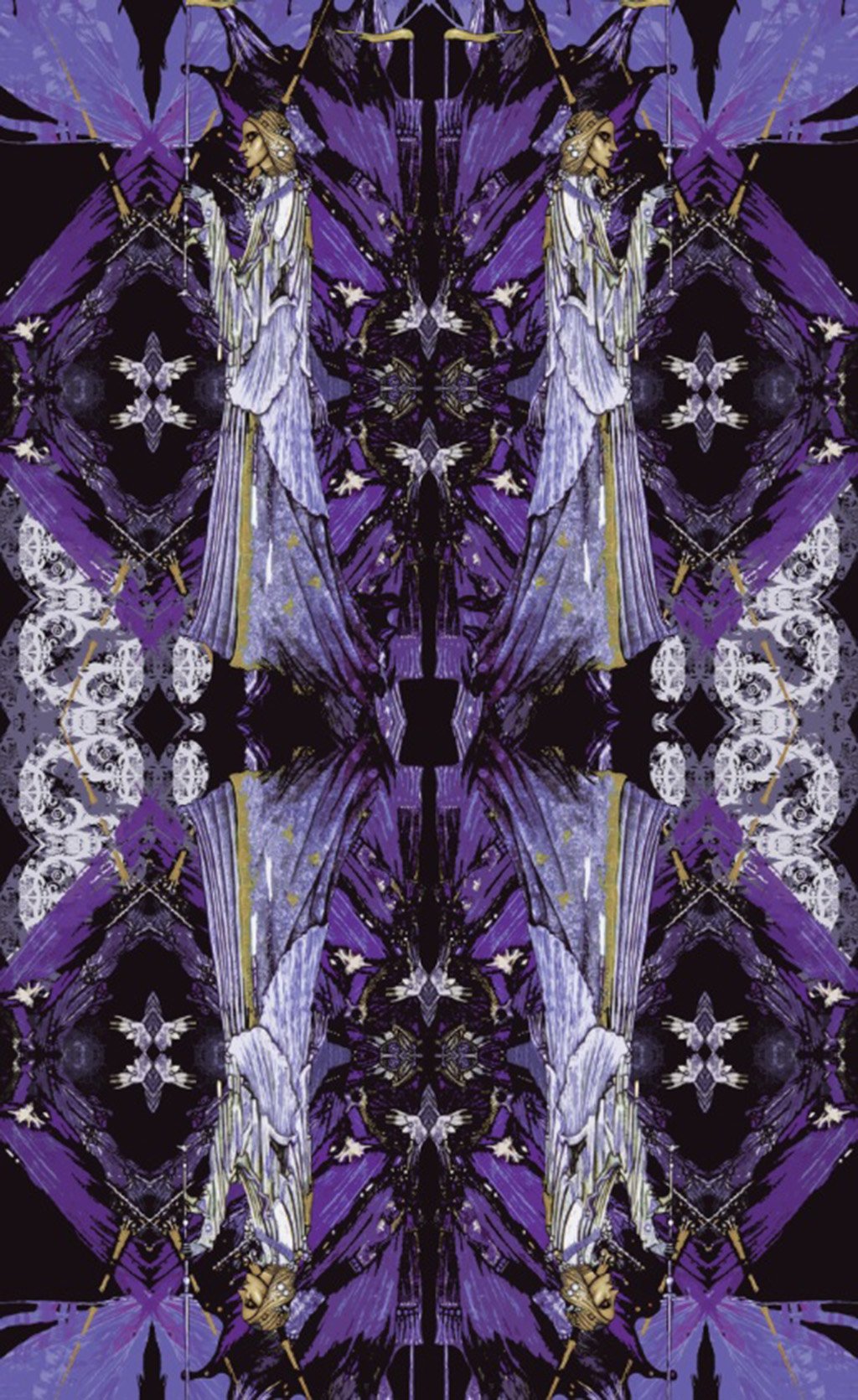 Madeline Wool Scarf Purple
