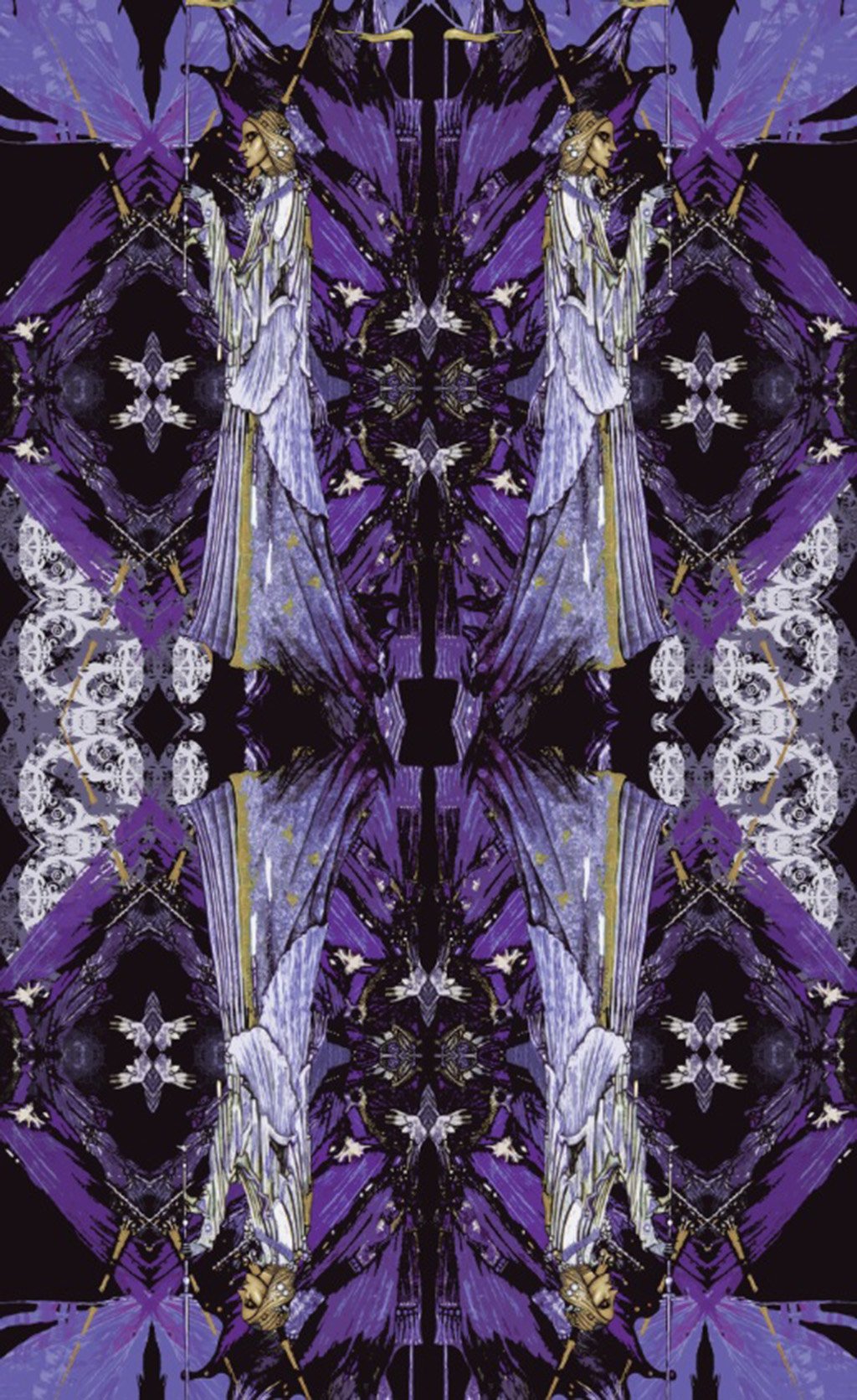 Madeline Wool Scarf Purple