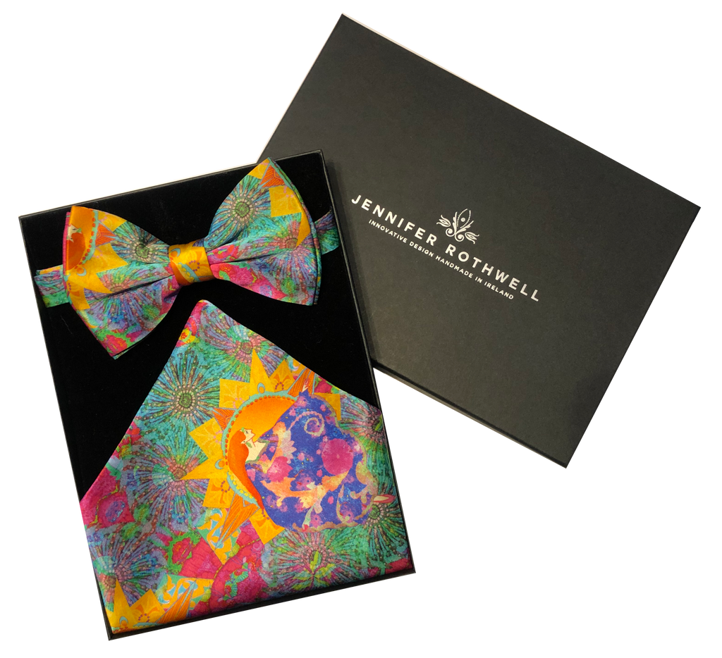 Mist and Moonshine Bow Tie and Pocket Square