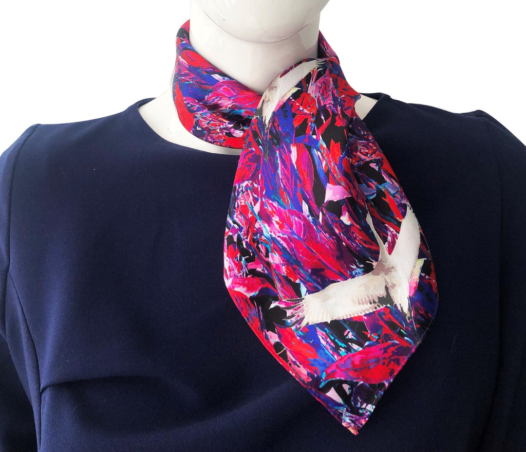 Red Crane Scarf
