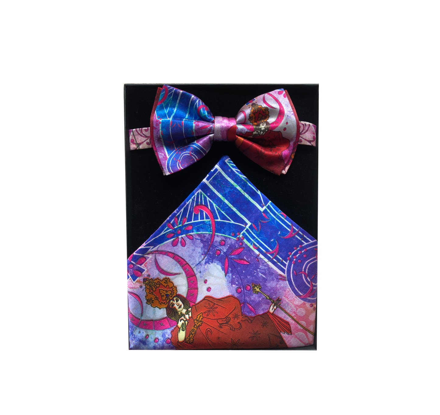 Snow Queen Bow Tie and Pocket Square