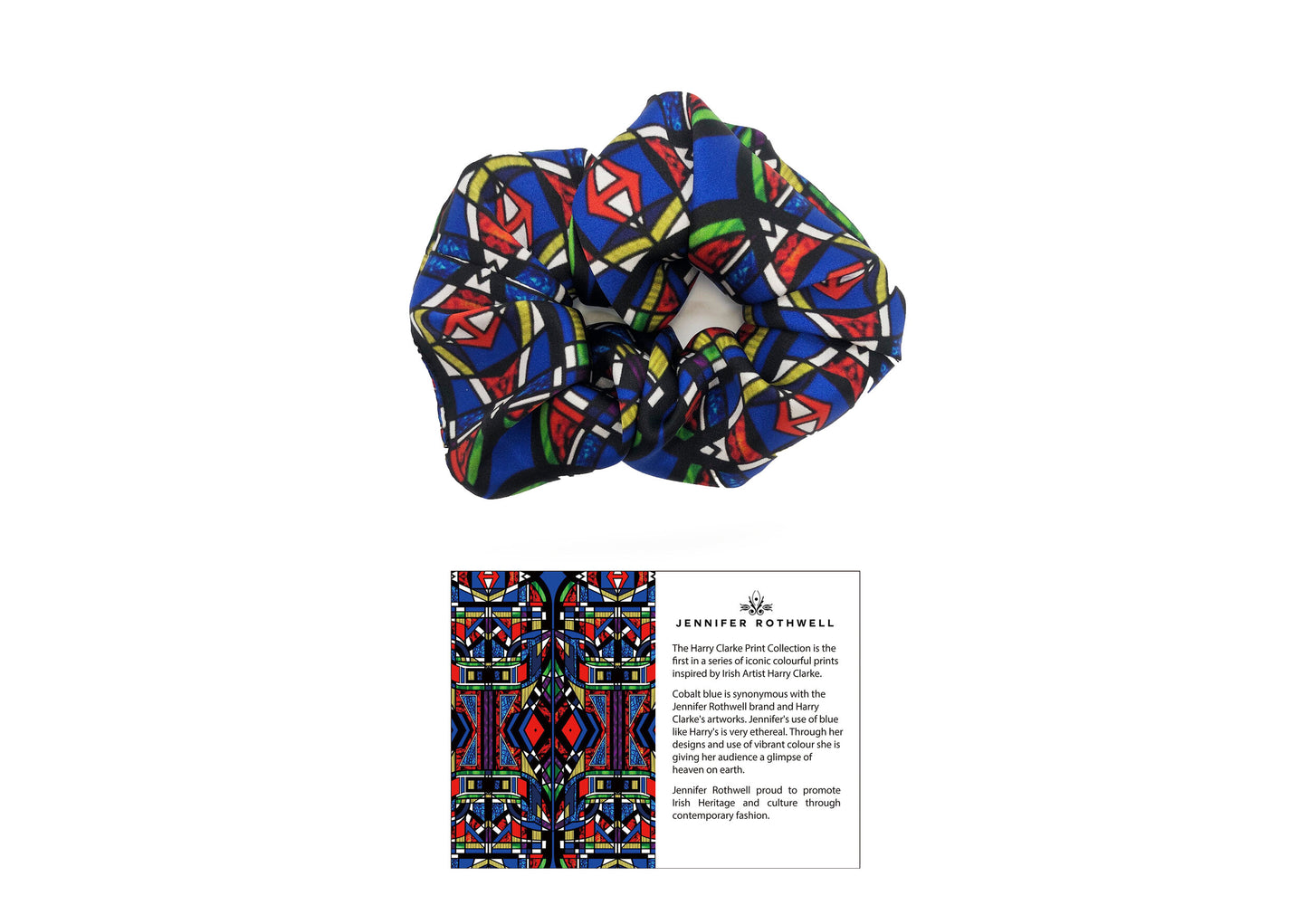 Stain Glass Silk Scrunchie