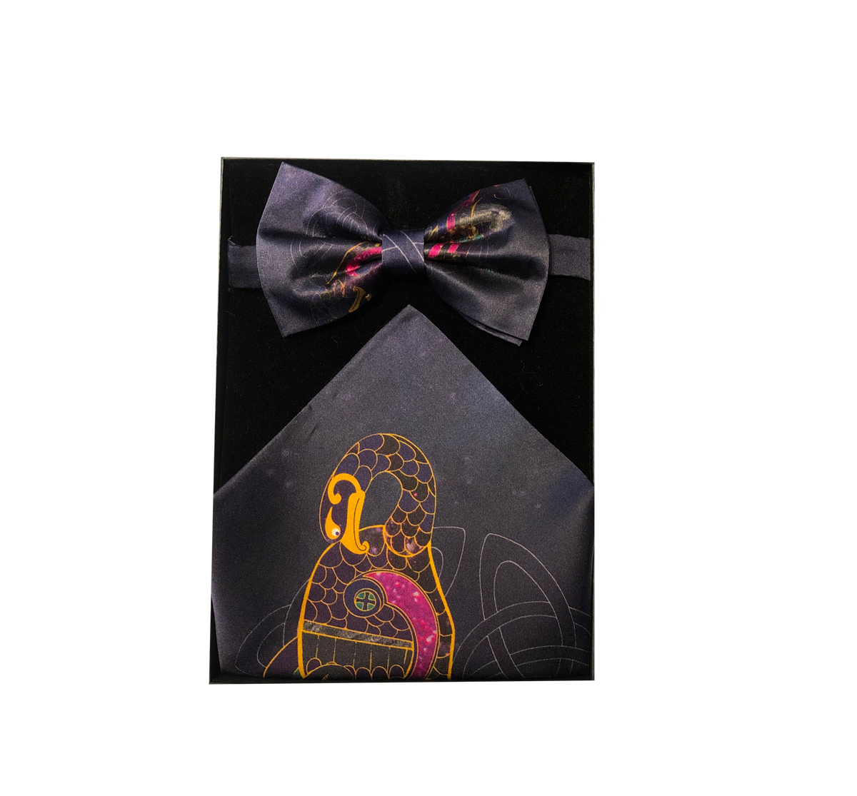 Kell's Space Mythology Bow Tie and Pocket Square Set - Inspired by the BOOK OF KELLS TM